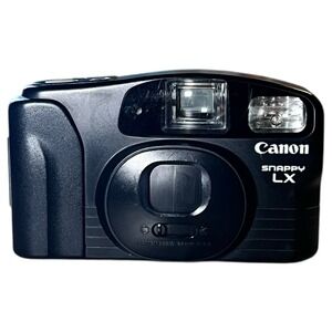 Canon Snappy LX 35mm Point & Shoot Film Camera Black Works